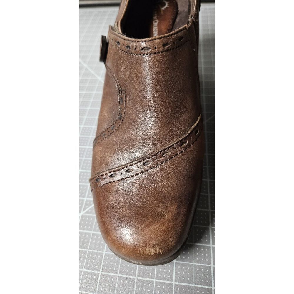 Earth Origins MARLA 2 Heeled Loafers Womens Size‎ 9M Brown Leather - Picture 3 of 11